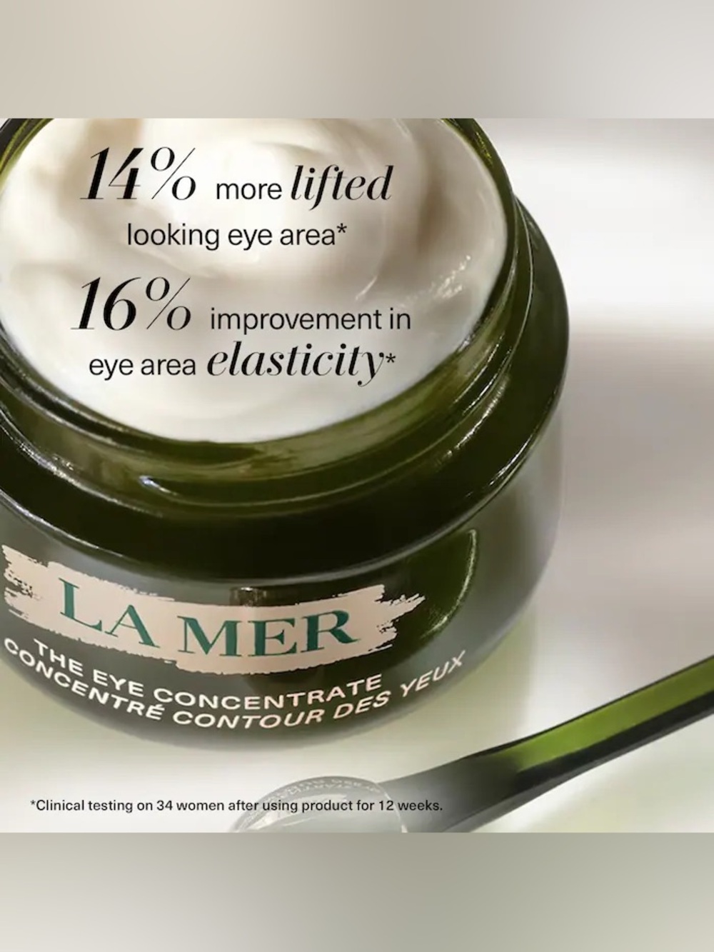 Award Winning !La Mer Eye Concentrate Cream — 3.5ml travel jar